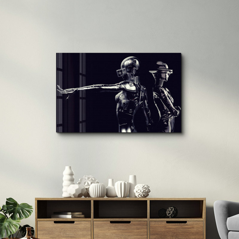 Peinture décorative en verre trempé