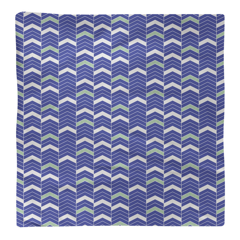 Stephenie Cotton Chevron Square Napkin, Light Blue, Cotton Twill, 0.1" H x 10" W x 10" D