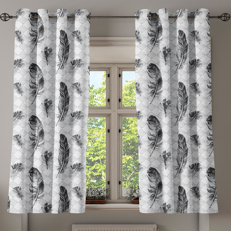 Sateen Blackout Curtains / Drapes Pair, 50" W x 54" L