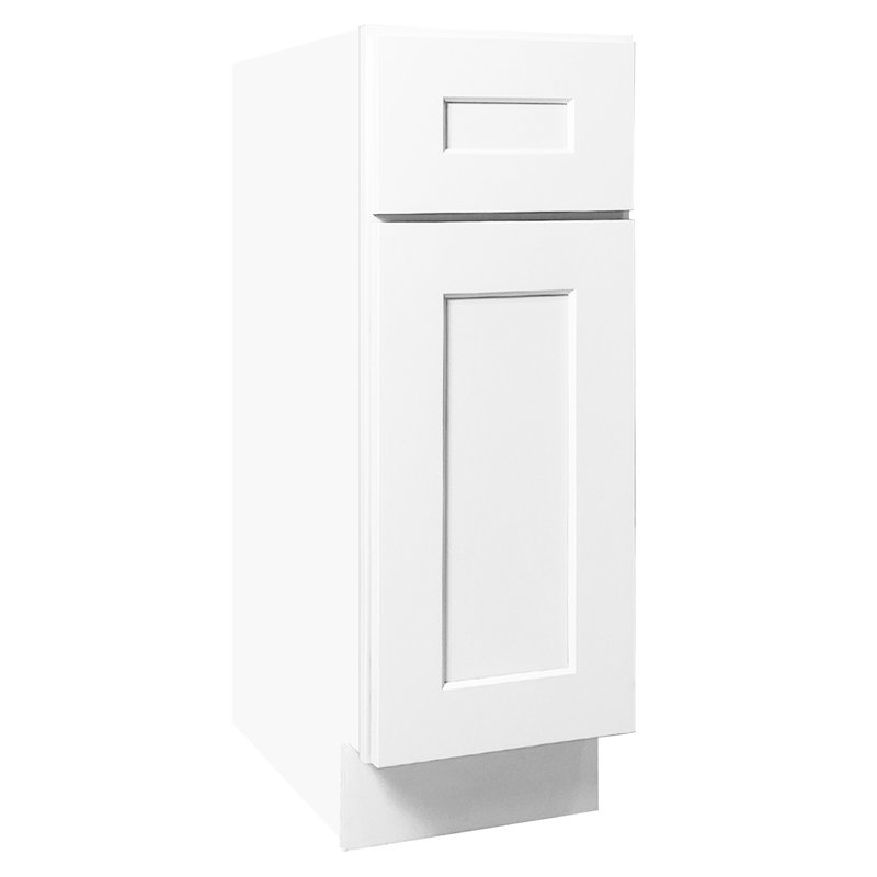 Shaker blanc, armoire à une porte, bois massif, rangement pour le linge, tablettes de cuisine pour la salle de bain, robustes, faciles à nettoyer, peu encombrantes, charnières à fermeture en douceur multifonctionnelles, utilisation à long terme,