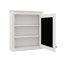 Armoire de salle de bain murale 24 po x 27 po avec miroir, armoire peu encombrante avec tablette réglable-2037303561