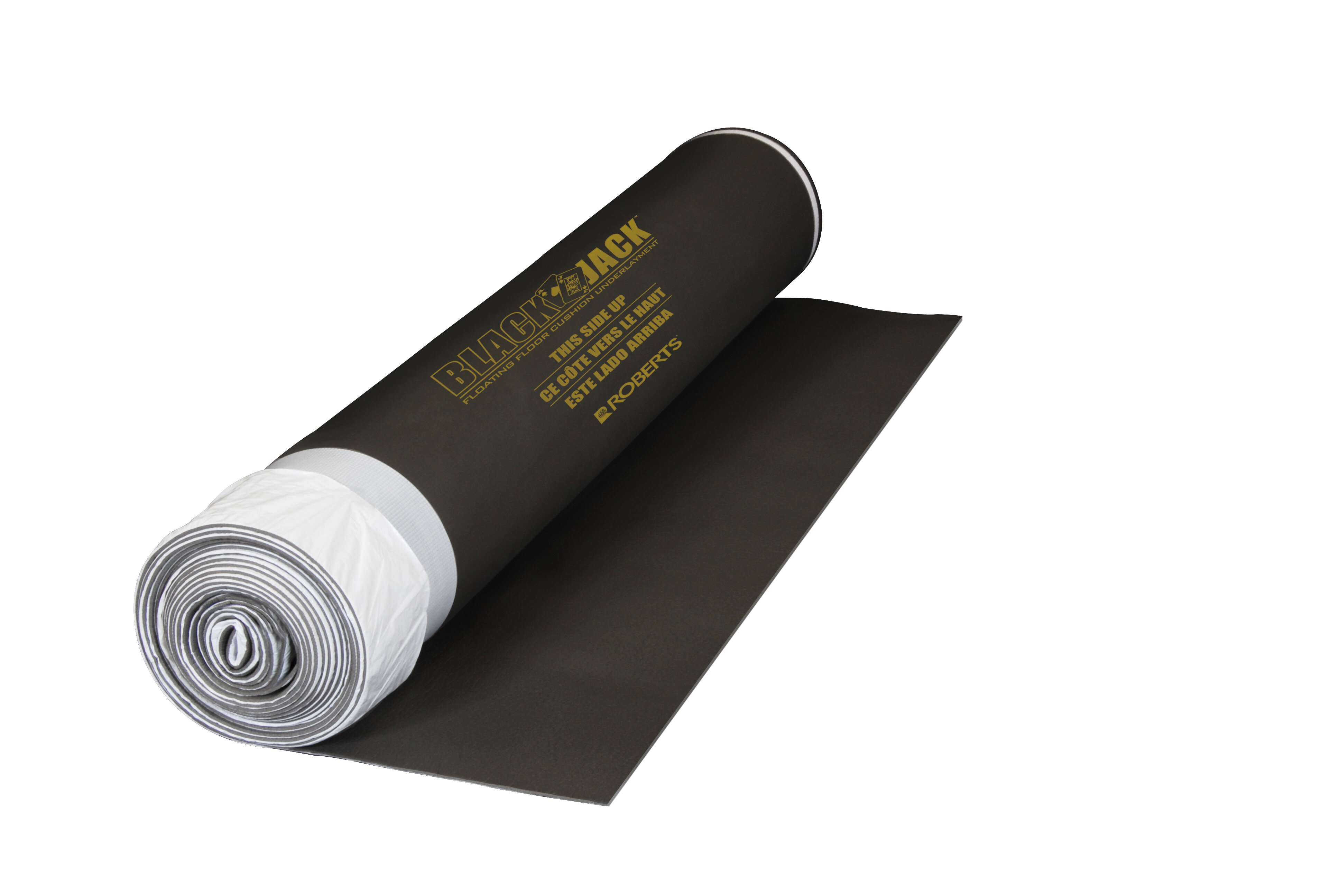 Roberts 70-026-XL 600 sq.ft. Black Jack Premium 2-in-1 Underlayment for Laminate