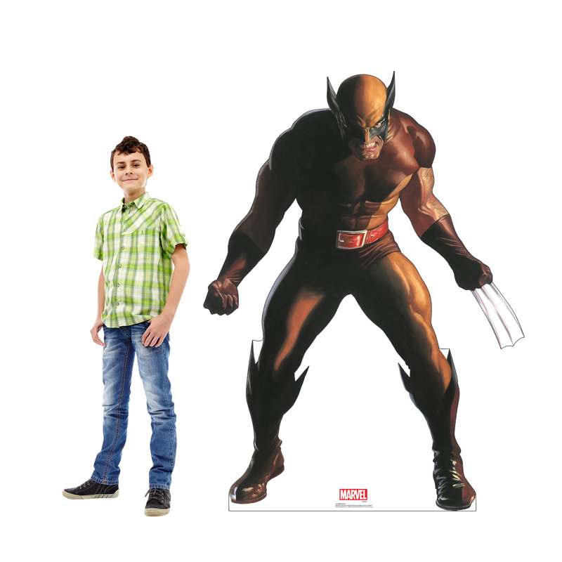 62'' Lifesize Wolverine Cardboard Standup Decor