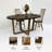 Walnut Oval Solid Wood Dining Table