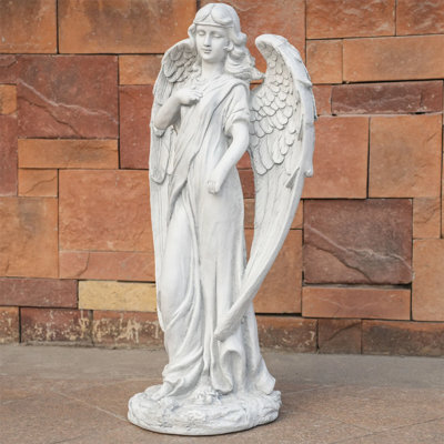 Lifelike Magnesium Oxide Statue Sculpture, Weather-resistant Figurine For Indoor Garden Patio Entryway Decor, Smooth Finish Artistic Home Accent