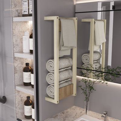 Ambia Wall Tower Rack, Bathroom