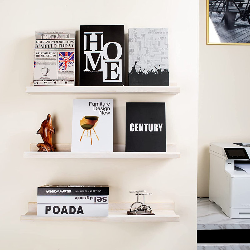3 Piece Wood Floating Shelf