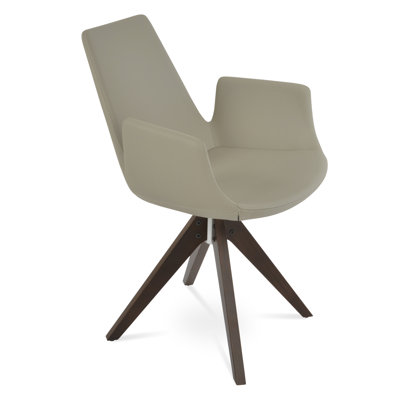 Chaise en bois pyramidal eiffel accoudoirs