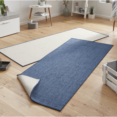 Miami Flatweave Blue Rug