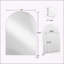 Armoire de salle de bain sophistiquée encastrée avec tablettes réglables et miroir pour un rangement amélioré