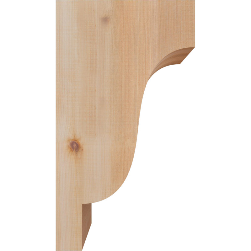 Newport Corbel, H 18 po x l 5,5 po x P 10 po, Cèdre rouge, Lisse