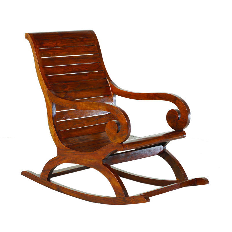 Lashley Solid Wood Rocking Chair