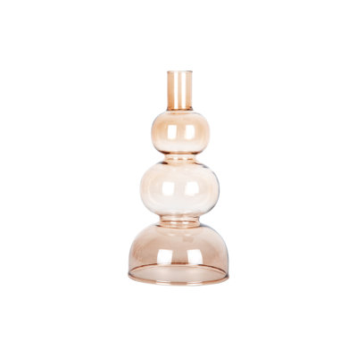 Glass Tabletop Candelabra