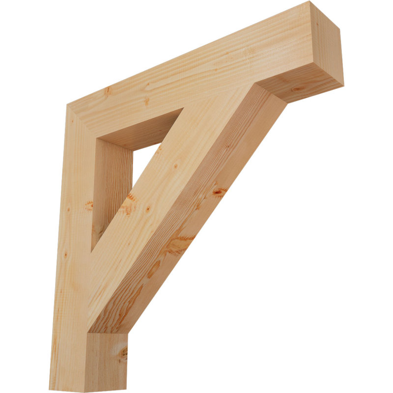 Support de bloc traditionnel, Douglas (lisse), H 34 po x l 5,5 po x P 34 po