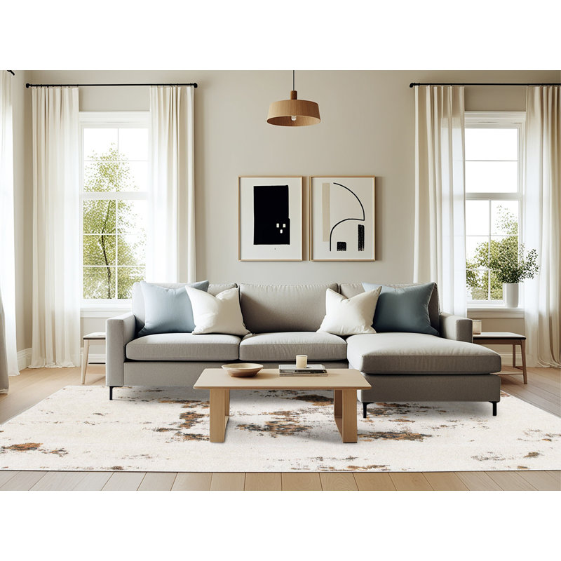 Abstract Indoor Rug, Rectangle 6' x 9'