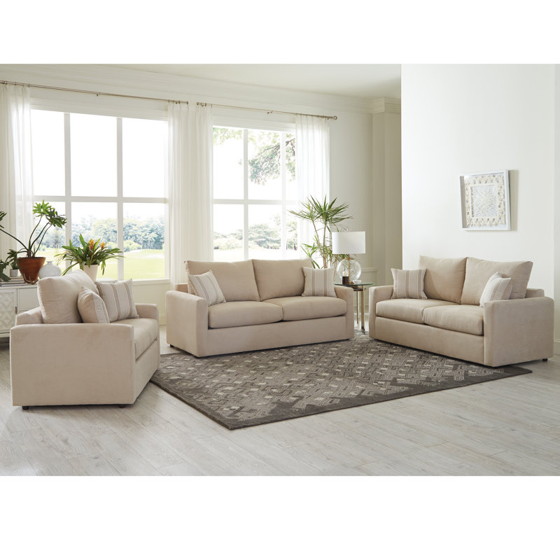 Upholstered Sleeper Sofa, 35" H x 77" W x 35" D