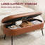 Banc de rangement de 43,7 po Mid-Century-129423036