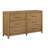 Light Brown Finish 6-Drawer Dresser Modern Bedroom Furniture 1pc