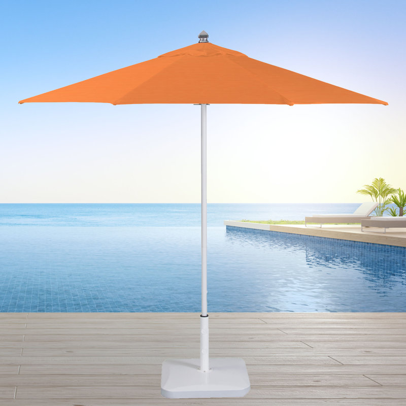 SunbUmbrella - marché de 9 pi x 9 pi Juna, Blanc, Toile toscane Sunbrella®
