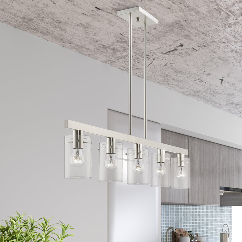 Lustre linéaire Ingris, Nickel brossé