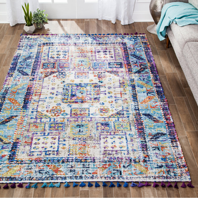 Flatweave Oriental Indoor Rug, Rectangle 5' x 7'6"