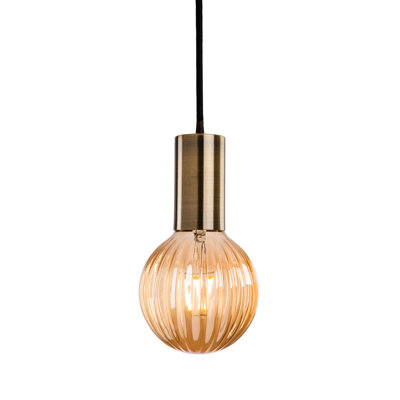 Hudson 1 - Light Antique Brass Bulb Pendant