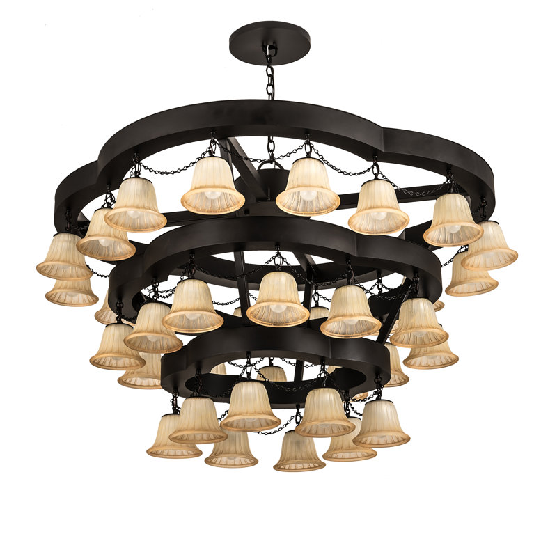 Lustre à niveaux unique 36 lumières Aabha