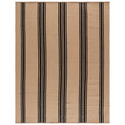 Hielm Hand Woven Jute Performance Striped Rug