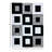 RugGuy Geometric Modern Area Rug - Black & White Squares - for Living Room, Dining Room - 5'3" x 7'3" , Shed-Free, Easy to Clean-407816461