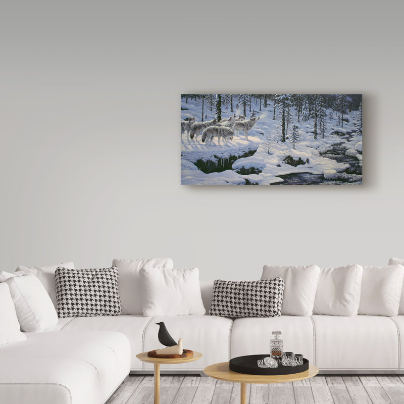 «Winters Cry» par Fazulla, impression sur toile tendue, H 10 po x l 19 po x P 2 po