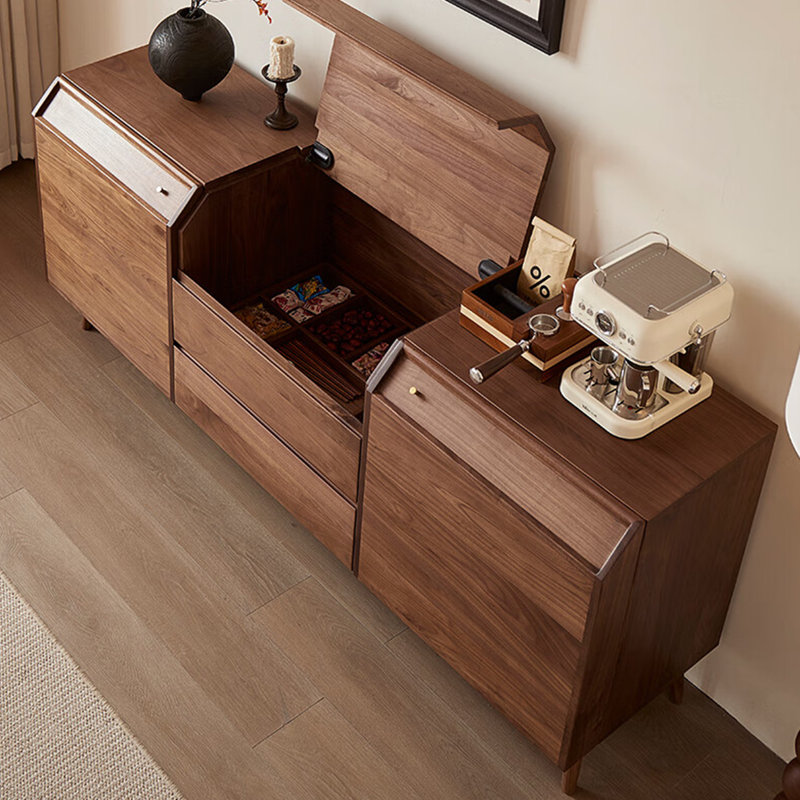 Buffet rétro simple et léger de luxe, H 33,2 po x l 70,8 po x P 23,6 po