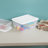 Sterilite Clear Plastic Storage Container Bin Snap Close White Lid-62228784