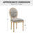(Set of 4) 20'' H Upholstered King Louis Back Side Chair Wood Dining Chairs-1666595664