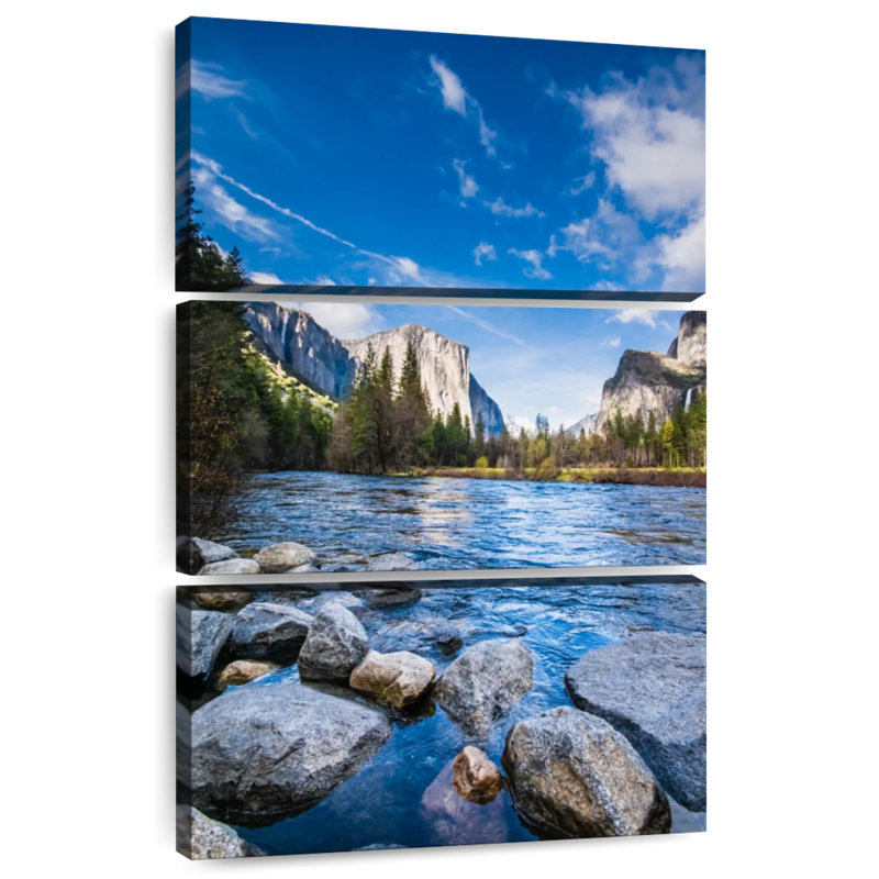 Rivière à Yosemite, H 32 po x l 20 po