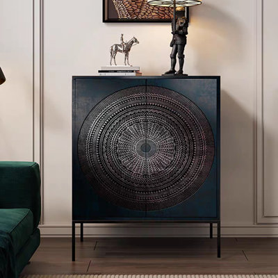 Italian-style carved storage cabinet