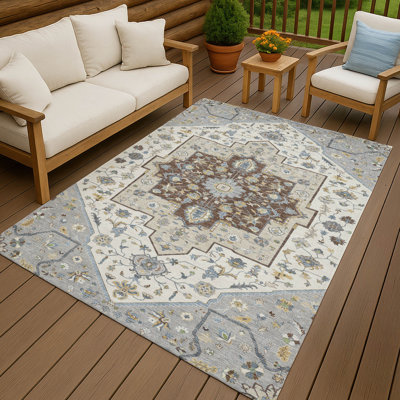Tapis traditionnel lavable à la machine intérieur / extérieur ACN2533