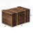  Rectangular Wooden Treasure Chest Rustic Dark Wood Decorative Storage Box And Organizer For Trinkets Jewelry Coins Letters Or Gift Packaging Vintage-style Accent For Home Or Office Decor