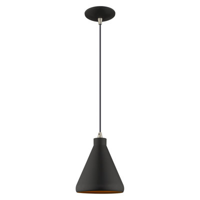 Luminaire suspendu conique à 1 lumière Schultz