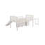 Lit mezzanine simple Floie avec bureau intégré et tablettes Harriet Bee