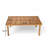 Cain Outdoor 2-Piece Acacia Wood Conversation Set With Rope Back & Cushions