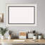 Tableau blanc Ellie avec cadre noir, tableau blanc, tableau d'organisation, tableau d'affichage-1231096064-1231096076