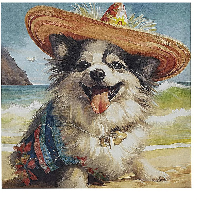Chihuahua, art mural sur toile