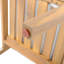 Ensemble de 2 chaises d'extérieur avec cadre en bois d'acacia et coussins beiges-1251851808