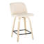 Tabouret de comptoir pivotant 24,25 po Lakyia-89290193
