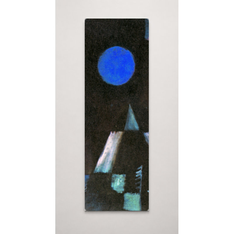 «Blue Night Landscape - Tall», art mural sur toile, 10" W x 30" H