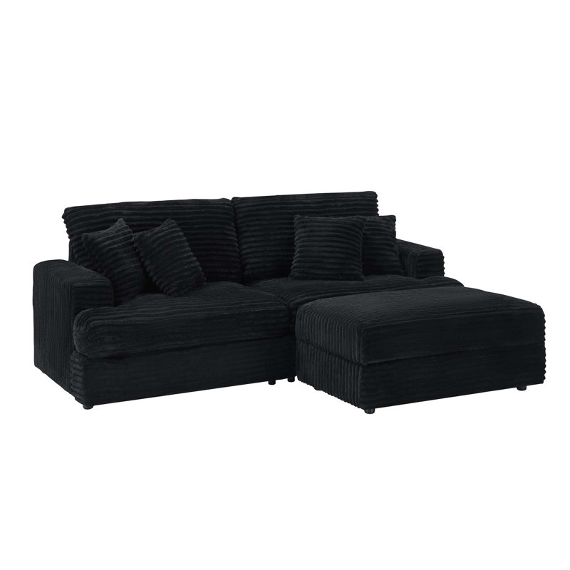 Comfortable and Versatile Footrest for Relaxation and Support, Black