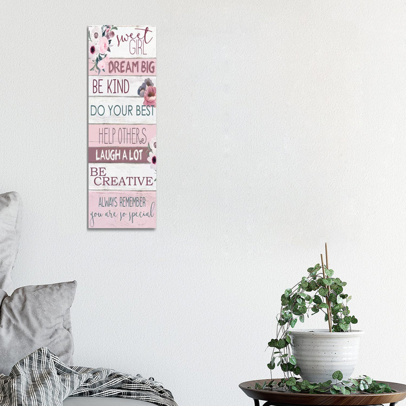 Sweet Girl by Kimberly Allen - Panoramic Print on Canvas, 30.48 cm H x 91.44 cm W x 1.91 cm D, Wrapped Canvas
