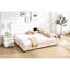 Lit de jour moderne en velours multifonctionnel avec couchette, grille coulissante en losange, pour la chambre à coucher, décoration tapissier sans sommier requis, chambre d'amis, structure en métal