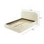 Lit, tissu beige-684559755