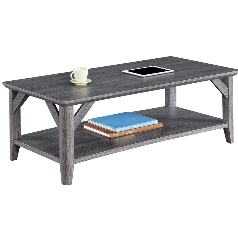 Ensemble de tables basses 3 pièces Keffer, Gris patiné
